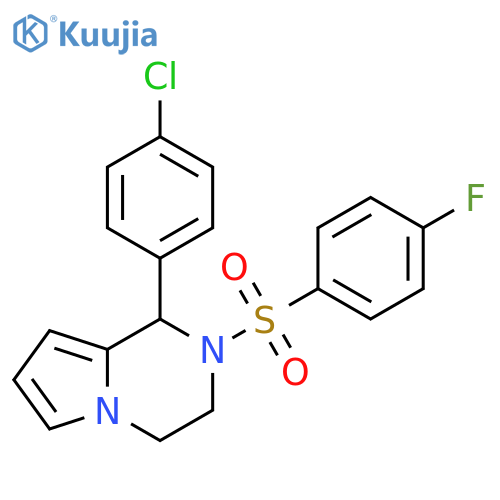 1-(4-chlorophenyl)-2-(4-fluorobenzenesulfonyl)-1H,2H,3H,4H-pyrrolo1,2-apyrazine structure