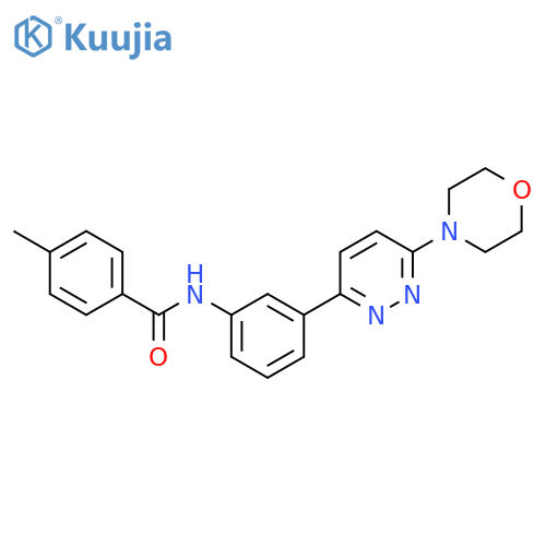 4-methyl-N-{3-6-(morpholin-4-yl)pyridazin-3-ylphenyl}benzamide structure
