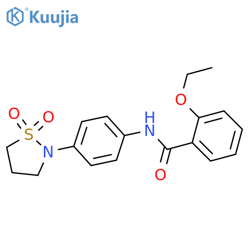 N-4-(1,1-dioxo-1lambda6,2-thiazolidin-2-yl)phenyl-2-ethoxybenzamide structure