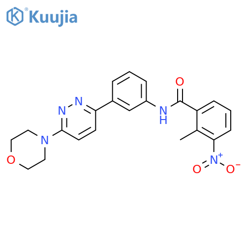 2-methyl-N-{3-6-(morpholin-4-yl)pyridazin-3-ylphenyl}-3-nitrobenzamide structure