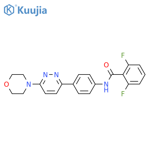 2,6-difluoro-N-{4-6-(morpholin-4-yl)pyridazin-3-ylphenyl}benzamide structure