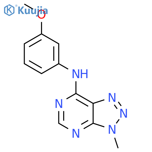 N-(3-methoxyphenyl)-3-methyl-3H-1,2,3triazolo4,5-dpyrimidin-7-amine structure