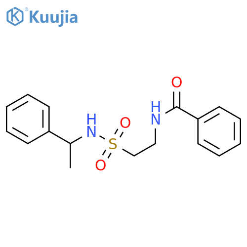 N-{2-(1-phenylethyl)sulfamoylethyl}benzamide structure