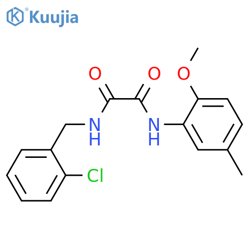 N'-(2-chlorophenyl)methyl-N-(2-methoxy-5-methylphenyl)ethanediamide structure