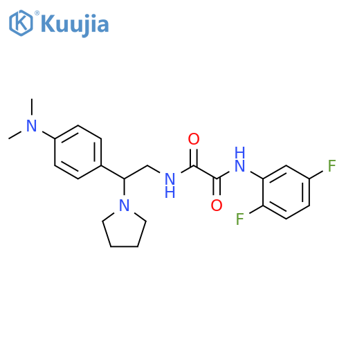 N-(2,5-difluorophenyl)-N'-{2-4-(dimethylamino)phenyl-2-(pyrrolidin-1-yl)ethyl}ethanediamide structure