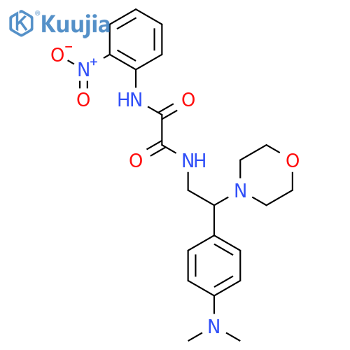 N'-{2-4-(dimethylamino)phenyl-2-(morpholin-4-yl)ethyl}-N-(2-nitrophenyl)ethanediamide structure