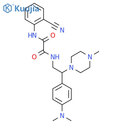N-(2-cyanophenyl)-N'-{2-4-(dimethylamino)phenyl-2-(4-methylpiperazin-1-yl)ethyl}ethanediamide structure