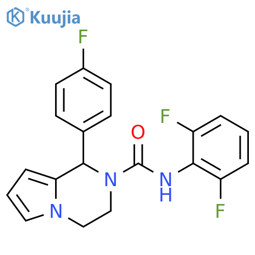 N-(2,6-difluorophenyl)-1-(4-fluorophenyl)-1H,2H,3H,4H-pyrrolo1,2-apyrazine-2-carboxamide structure