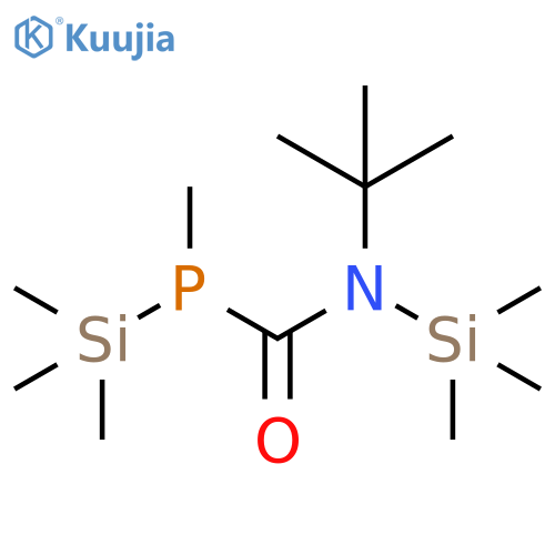 Phosphinecarboxamide, N-(1,1-dimethylethyl)-1-methyl-N,1-bis(trimethylsilyl)- structure