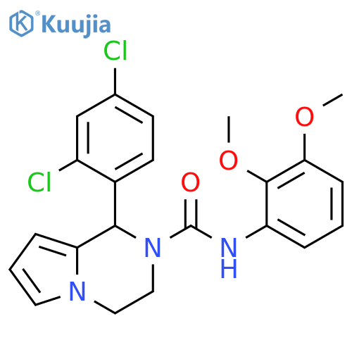 1-(2,4-dichlorophenyl)-N-(2,3-dimethoxyphenyl)-1H,2H,3H,4H-pyrrolo1,2-apyrazine-2-carboxamide structure