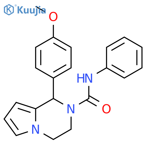 1-(4-methoxyphenyl)-N-phenyl-1H,2H,3H,4H-pyrrolo1,2-apyrazine-2-carboxamide structure