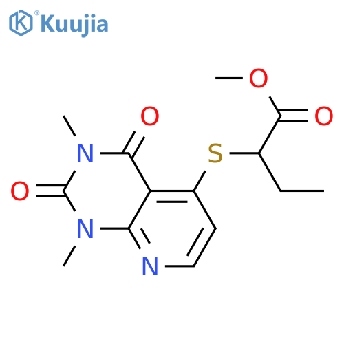methyl 2-({1,3-dimethyl-2,4-dioxo-1H,2H,3H,4H-pyrido2,3-dpyrimidin-5-yl}sulfanyl)butanoate structure