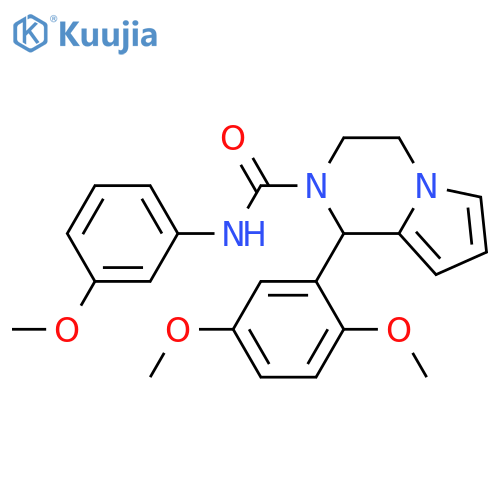 1-(2,5-dimethoxyphenyl)-N-(3-methoxyphenyl)-1H,2H,3H,4H-pyrrolo1,2-apyrazine-2-carboxamide structure