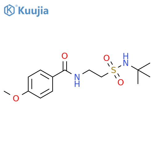 N-2-(tert-butylsulfamoyl)ethyl-4-methoxybenzamide structure