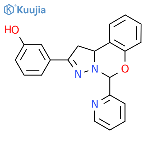3-7-(pyridin-2-yl)-8-oxa-5,6-diazatricyclo7.4.0.0^{2,6}trideca-1(9),4,10,12-tetraen-4-ylphenol structure