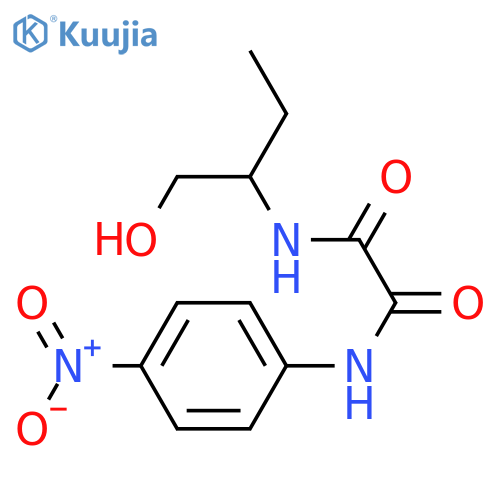 N-(1-hydroxybutan-2-yl)-N'-(4-nitrophenyl)ethanediamide structure