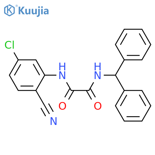 N-(5-chloro-2-cyanophenyl)-N'-(diphenylmethyl)ethanediamide structure