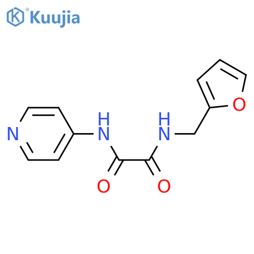N-(furan-2-yl)methyl-N'-(pyridin-4-yl)ethanediamide structure