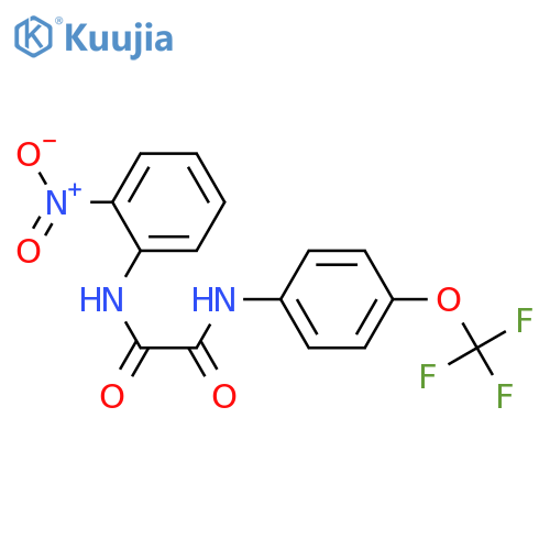 N-(2-nitrophenyl)-N'-4-(trifluoromethoxy)phenylethanediamide structure