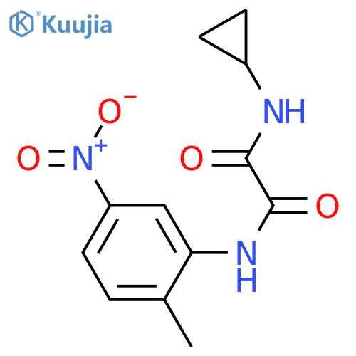 N-cyclopropyl-N'-(2-methyl-5-nitrophenyl)ethanediamide structure