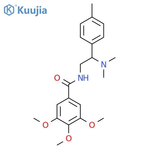 N-2-(dimethylamino)-2-(4-methylphenyl)ethyl-3,4,5-trimethoxybenzamide structure