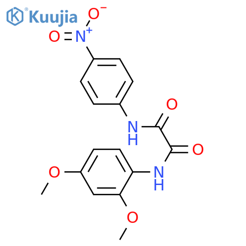 N-(2,4-dimethoxyphenyl)-N'-(4-nitrophenyl)ethanediamide structure