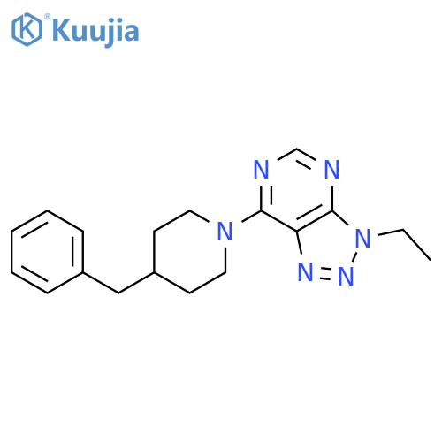 7-(4-benzylpiperidin-1-yl)-3-ethyltriazolo[4,5-d]pyrimidine structure
