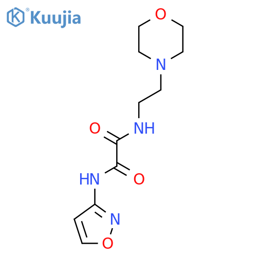 N'-2-(morpholin-4-yl)ethyl-N-(1,2-oxazol-3-yl)ethanediamide structure