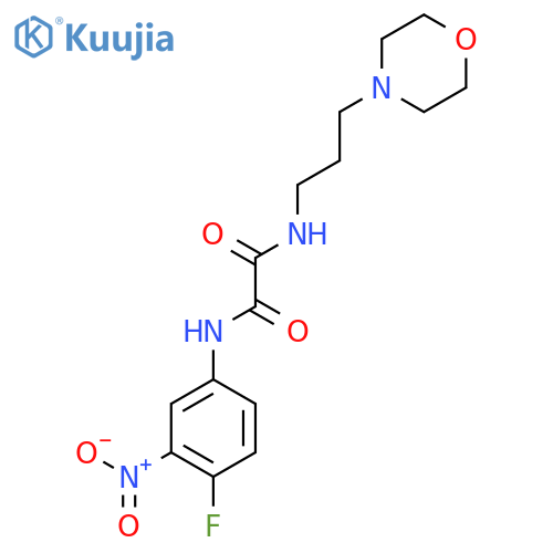 N-(4-fluoro-3-nitrophenyl)-N'-3-(morpholin-4-yl)propylethanediamide structure