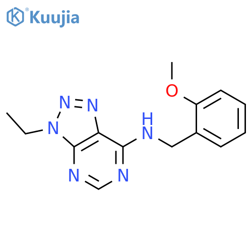 3-ethyl-N-(2-methoxyphenyl)methyl-3H-1,2,3triazolo4,5-dpyrimidin-7-amine structure