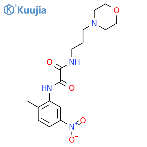 N-(2-methyl-5-nitrophenyl)-N'-3-(morpholin-4-yl)propylethanediamide structure