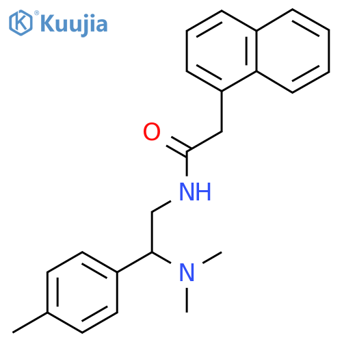 N-2-(dimethylamino)-2-(4-methylphenyl)ethyl-2-(naphthalen-1-yl)acetamide structure