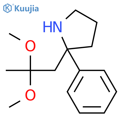 Pyrrolidine, 2-(2,2-dimethoxypropyl)-2-phenyl- structure