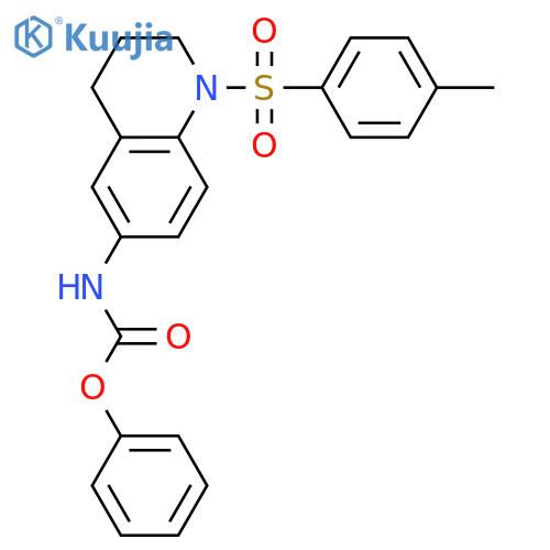 phenyl N-1-(4-methylbenzenesulfonyl)-1,2,3,4-tetrahydroquinolin-6-ylcarbamate structure