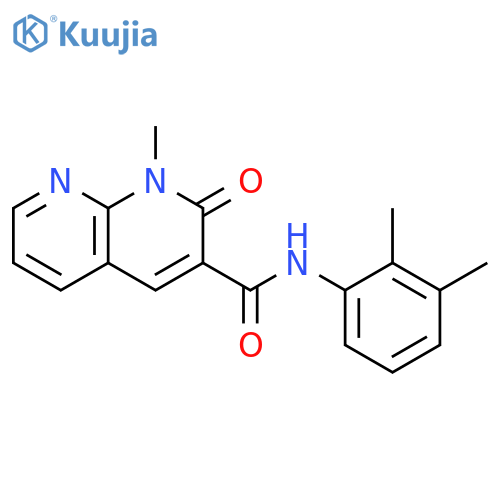 N-(2,3-dimethylphenyl)-1-methyl-2-oxo-1,2-dihydro-1,8-naphthyridine-3-carboxamide structure