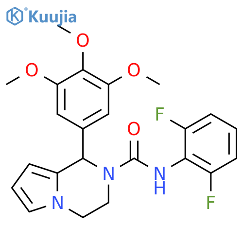 N-(2,6-difluorophenyl)-1-(3,4,5-trimethoxyphenyl)-1H,2H,3H,4H-pyrrolo1,2-apyrazine-2-carboxamide structure