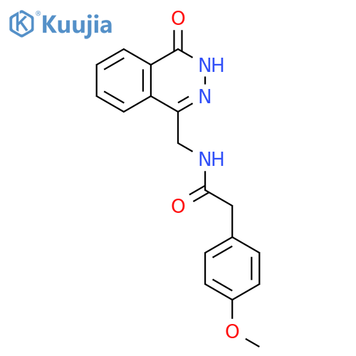 2-(4-methoxyphenyl)-N-(4-oxo-3,4-dihydrophthalazin-1-yl)methylacetamide structure