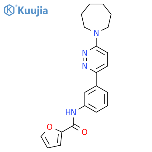N-(3-(6-(azepan-1-yl)pyridazin-3-yl)phenyl)furan-2-carboxamide structure