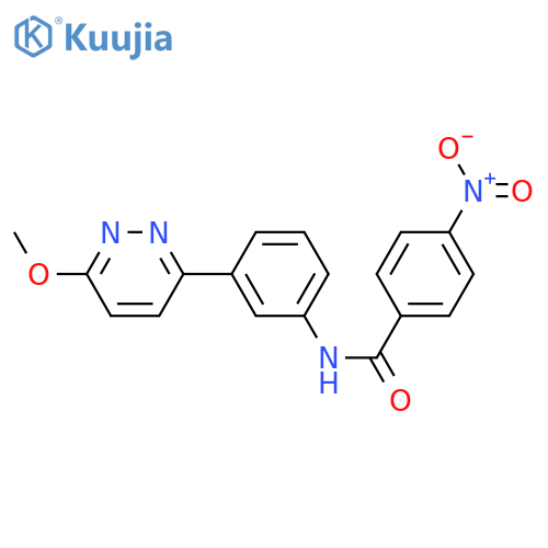 N-3-(6-methoxypyridazin-3-yl)phenyl-4-nitrobenzamide structure
