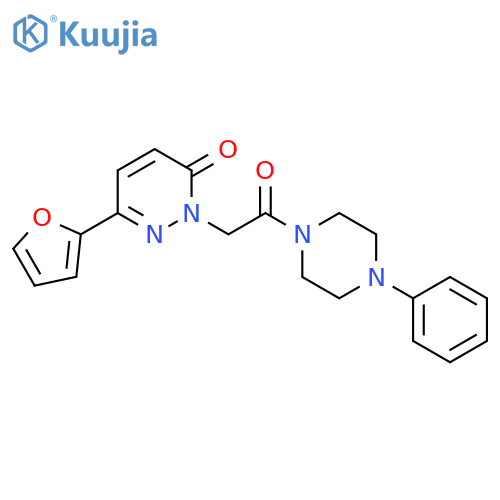 6-(furan-2-yl)-2-2-oxo-2-(4-phenylpiperazin-1-yl)ethyl-2,3-dihydropyridazin-3-one structure