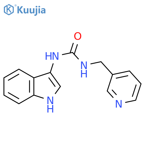 3-(1H-indol-3-yl)-1-(pyridin-3-yl)methylurea structure