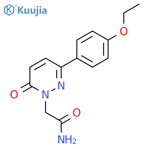 2-3-(4-ethoxyphenyl)-6-oxo-1,6-dihydropyridazin-1-ylacetamide structure