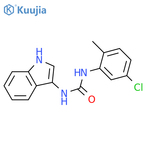 1-(5-chloro-2-methylphenyl)-3-(1H-indol-3-yl)urea structure