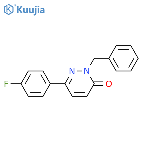 2-benzyl-6-(4-fluorophenyl)-2,3-dihydropyridazin-3-one structure
