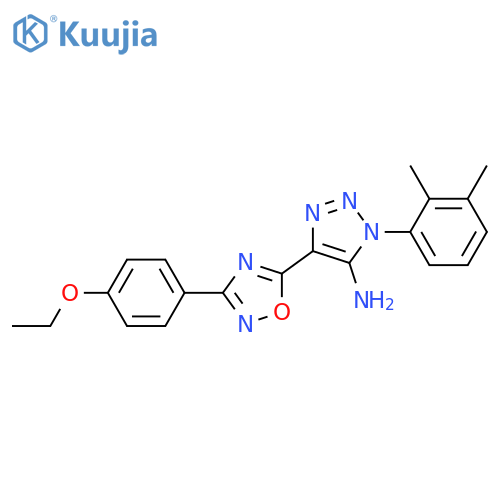 1-(2,3-dimethylphenyl)-4-3-(4-ethoxyphenyl)-1,2,4-oxadiazol-5-yl-1H-1,2,3-triazol-5-amine structure