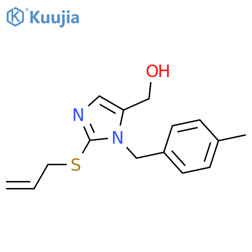 {1-(4-methylphenyl)methyl-2-(prop-2-en-1-ylsulfanyl)-1H-imidazol-5-yl}methanol structure