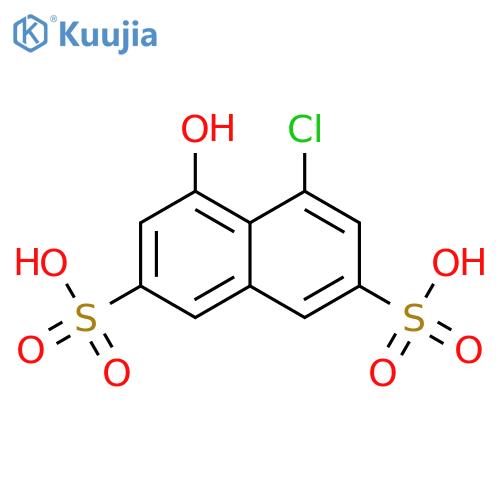 4-Chloro-5-hydroxynaphthalene-2,7-disulfonic acid structure