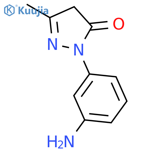 1-(3-Aminophenyl)-3-methyl-1H-pyrazol-5(4H)-one structure