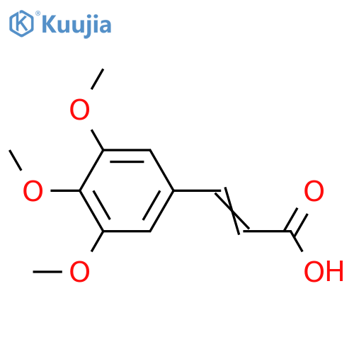 3,4,5-Trimethoxycinnamic acid structure