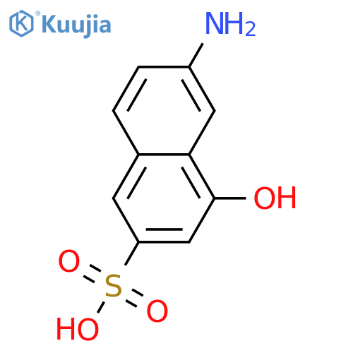 6-Amino-\u200b4-\u200bhydroxy-2-naphthalenesulfonic Acid structure